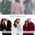Soft Touch Linen Women's Robe Terry Cloth Kimono B... - Image 9