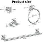 Cilee 10 Piece Brushed Nickel Bathroom A... - Image 7