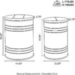 glitzhome Nesting Table with Storage, Se... - Image 4