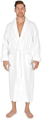 Boca Terry Men's Robe. 100% Cotton Terry Cloth, Sh... - Image 2