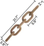 Acacia Wood Chain Link Decor Acacia Wood... - Image 3