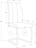 Monarch Specialties 2 Piece DINING CHAIR... - Image 7