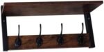 Unionly Wood Coat Rack with 4 Hooks, Set... - Image 3