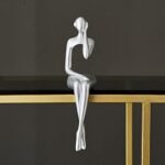 XINXAUN Silver Decor Thinker Statue Orna... - Image 9