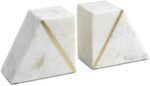 Cork & Mill Marble Bookends, Heavy Book ... - Image 2