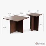 Square Fluted Nesting Coffee Table - Low... - Image 10