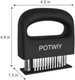 Meat Tenderizer, POTWIY 48 Blade Sharp S... - Image 7