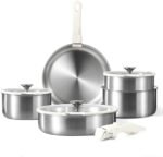 CAROTE 10pcs Pots and Pans Set, Stainless Steel Co... - Image 2