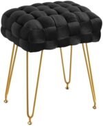 LUE BONA Velvet Vanity Stool, Rectangle ... - Image 8