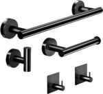 5-Pieces Bathroom Towel Holder Set Matte... - Image 2