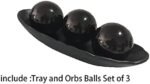 home decor tray and orbs balls set of 3,... - Image 5