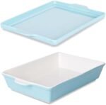 GDCZ Ceramic Casserole Dish with Pan Lid... - Image 2