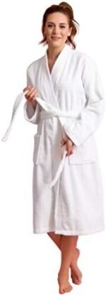 Soft Touch Linen Women's Robe Terry Cloth Kimono B... - Image 2
