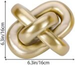 Golden Knot Statue, Three Knot Sculpture... - Image 3