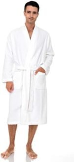 TowelSelections Mens Robe, Cotton Terry Cloth Bath... - Image 2