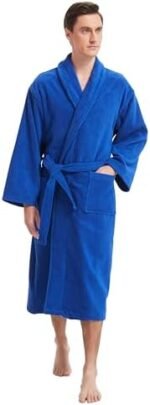Bathrobe for Men-Classic Towels Bathrobe for men, ... - Image 4