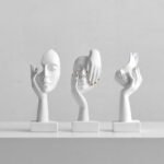 FUNTEREST 3 Pcs White Thinker Statues De... - Image 9