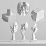 FUNTEREST 3 Pcs White Thinker Statues De... - Image 7
