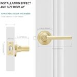 Heittis 4 Set Gold Door Handles Privacy ... - Image 7