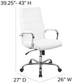 Flash Furniture Whitney High Back Desk C... - Image 4