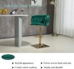 Homtique Bar Stool,Velvet Woven Bar Stoo... - Image 5