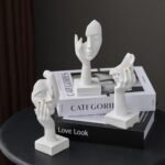 FUNTEREST 3 Pcs White Thinker Statues De... - Image 4