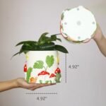 GUGUGO Colorful Frog Garden Plant Pots, ... - Image 4