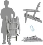 Folding Adirondack Chairs Set of 2, All-... - Image 8