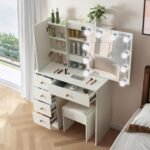 Modern Makeup Vanity with Lights, Vantiy... - Image 2