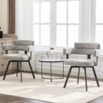 Fabric Dining Chairs Set of 2-Modern Uph... - Image 7
