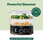 BELLA Two Tier Food Steamer with Dishwasher Safe L... - Image 3