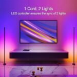 Corner Floor Lamp, Synced Dual Lights LE... - Image 3