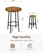 Recaceik 3 Piece Pub Dining Set, Modern ... - Image 5