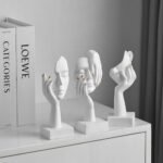 FUNTEREST 3 Pcs White Thinker Statues De... - Image 5