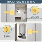 EHOMEWARE 2 Pack Gold Door Handles, Priv... - Image 4