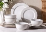 GBHOME Ceramic Dinnerware Sets, Embossed... - Image 2