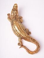 HAUCOZE Crocodile Sculpture Statue Moder... - Image 3