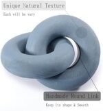 baqor 2-Link Wood Chain Link Decor - for Modern Boho Celtic Home Living Room Coffee Table Shelf Office Farmhouse Entryway Decorative Object Wooden Knot Sculpture Rustic Accents - Image 6