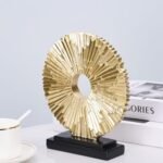 Modern Abstract Art Gold Statue Home Dec... - Image 6