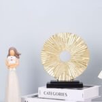 Modern Abstract Art Gold Statue Home Dec... - Image 7