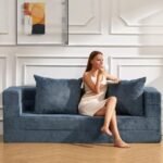 Folding Bean Bag Chair,3-in-1 Bean Bag C... - Image 5