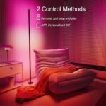 Corner Floor Lamp, Synced Dual Lights LE... - Image 4