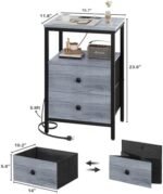 Night Stand with Charger Station, Nights... - Image 4