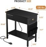 Set of 2 Black End Side Table Living Roo... - Image 10