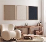 Boho Neutral Canvas Wall Art Set - Minimalist Line... - Image 5