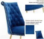 Clihome Velvet Dining Chairs Set of 2，Bl... - Image 7