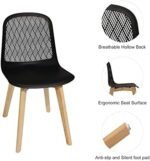 KM Legend Armless Modern Chairs with Woo... - Image 3