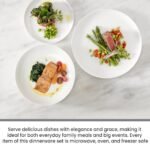 Blueniya Dinnerware Set 12 pcs Dish Set ... - Image 3