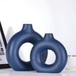 Blue Ceramics Vase for Home Decor -Blue ... - Image 5