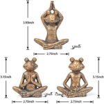 Frog figurines yoga zen decor – frog yog... - Image 3